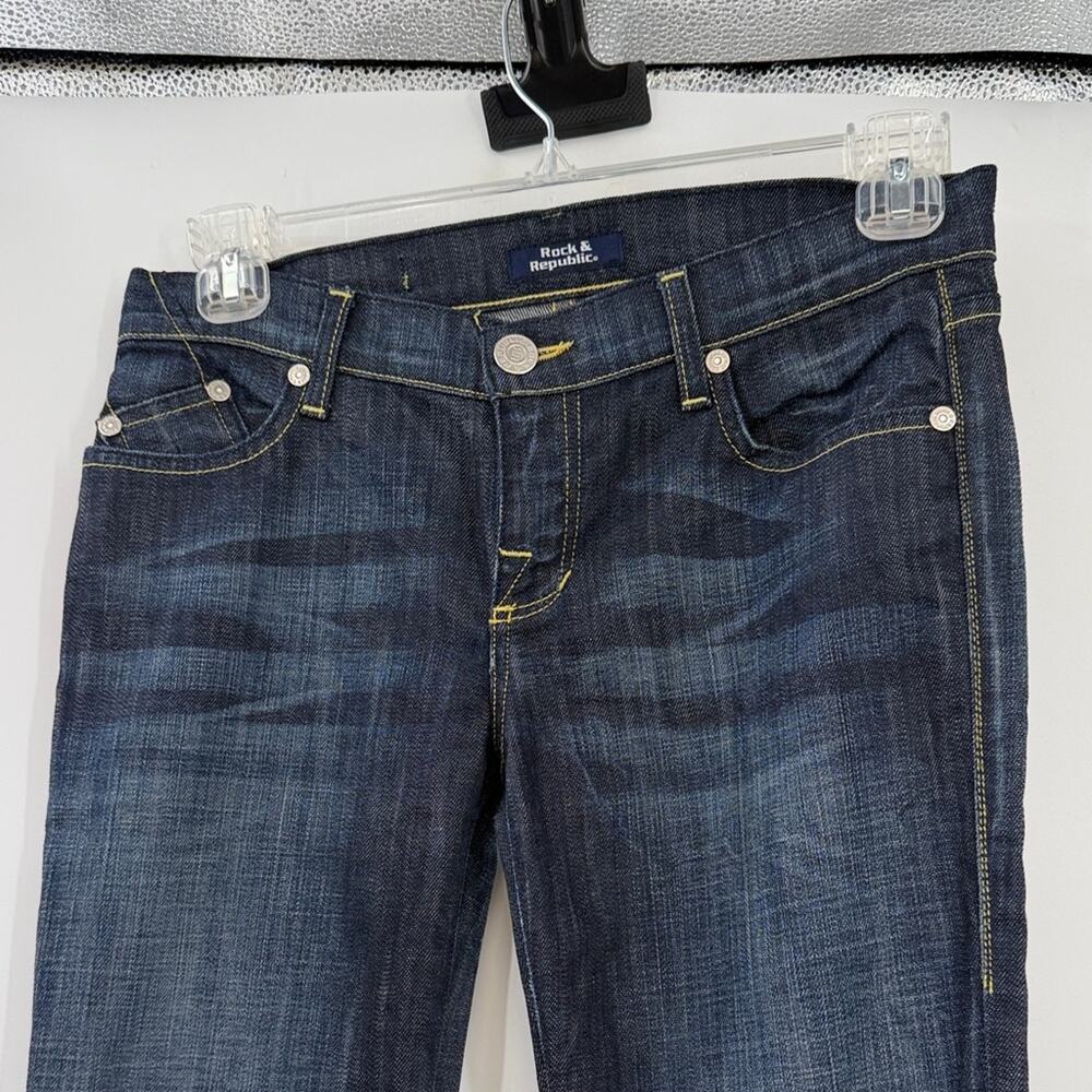 Rock & Republic Dark Indigo Bootcut Jeans 28 - Picture 5 of 8